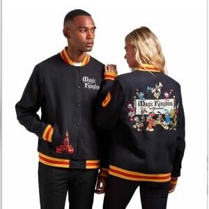 Disney RARE Ltd Edition 50th Anniversary Vault Magic Kingdom Jacket Letterman LG
